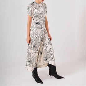 Floral Flared Dress