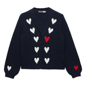 Heart Embroidery Cardigan