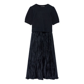 Knitted Top Flared Dress