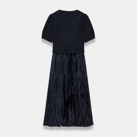 Knitted Top Flared Dress