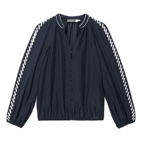 Whipstitch Side Detail Blouse