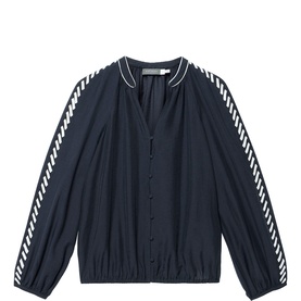 Whipstitch Side Detail Blouse