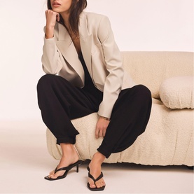 Easy Single-Breasted Blazer