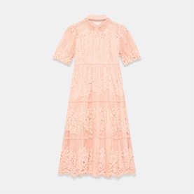 Floral Lace Shirt Dress