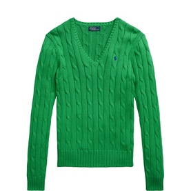 Pony Logo Cable Knitted Sweater