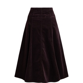 Corduroy Flared Skirt