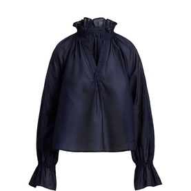Trapeze Ruffle Blouse