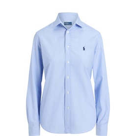 Embroidered Pony Logo Fitted Shirt