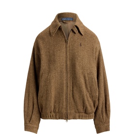 Pony Logo Herringbone Bubble Zip Jacket