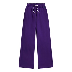 Polo Ralph Lauren Champion Purple wide-leg sweatpants with elasticated waistband and white drawstring tie