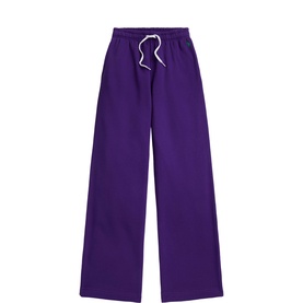 Pony Logo Fleece Mid-Rise Wide Leg Sweatpants
