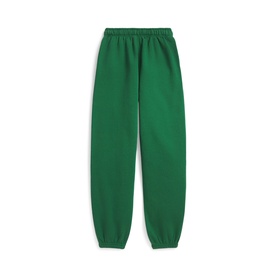 Polo Ralph Lauren Pony Logo Fleece Drawstring Sweatpants in Bush Green, tapered fit with elasticated waistband and cuffed ankles