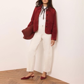 Suede Pocket Detail Jacket