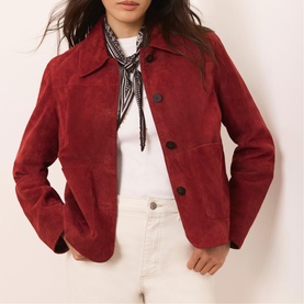 Suede Pocket Detail Jacket