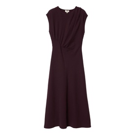Ruched Seam Flared Dress