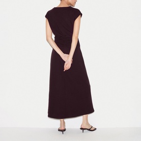 Ruched Seam Flared Dress