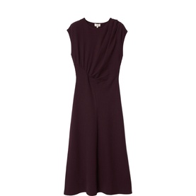 Ruched Seam Flared Dress