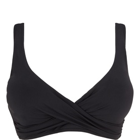 Essentials Cross Front Multifit Bikini Top