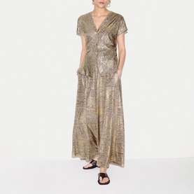 Shimmer Button Front Top