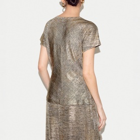 Shimmer Button Front Top