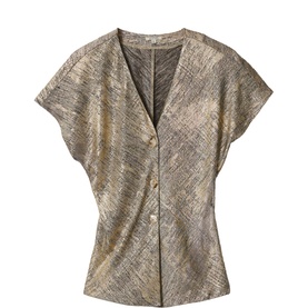 Shimmer Button Front Top