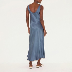 Satin Cowl Dress