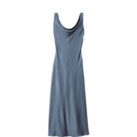 Satin Cowl Dress