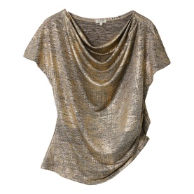 Shimmer Gathered Top