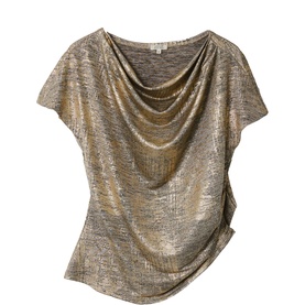 Shimmer Gathered Top