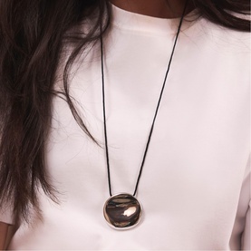 Stud Pendant Rope Necklace