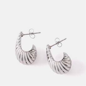Twist Huggies Stud Earrings