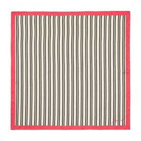 Striped Silk Square Scarf