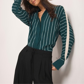 Graphic Striped Casual Shirt