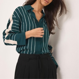 Graphic Striped Casual Shirt