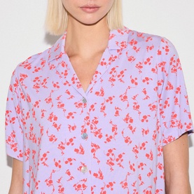 Two-Piece Swirl Posy Cropped Pyjama Set