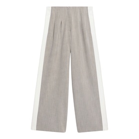 Side Stripe High-Rise Wide Leg Trousers