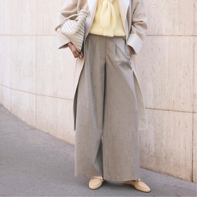 Side Stripe High-Rise Wide Leg Trousers