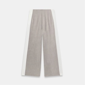Side Stripe High-Rise Wide Leg Trousers