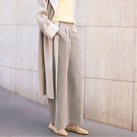 Side Stripe High-Rise Wide Leg Trousers