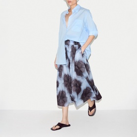 Tiger Orchid Flared Skirt