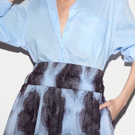 Tiger Orchid Flared Skirt