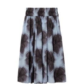 Tiger Orchid Flared Skirt