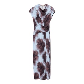 Tiger Orchid Draped Dress