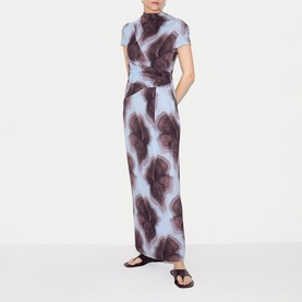 Tiger Orchid Draped Dress