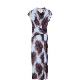 Tiger Orchid Draped Dress