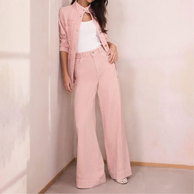 Washed Wide Leg Jeans
