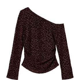 Mimi Leopard Off The Shoulder Top