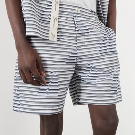 Le Cale&ccedil;on Sailboat Striped Shorts