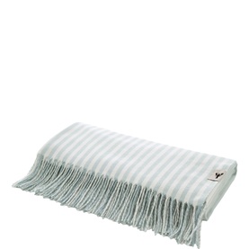 Salcombe Stripe Throw Sky Blue