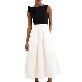 Perla Ruffle Flared Dress